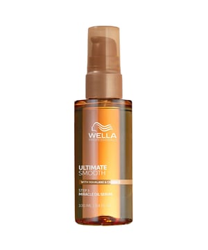 Experience the transformative power of Wella Ultimate Smooth Miracle Oil Serum, a luxurious hair oil enriched with Squalane and Omega-9. This lightweight serum deeply nourishes your hair in just 30 seconds, providing lasting smoothness for up to 3 days. Protect your locks from UV rays and heat up to 230°C/450°F while enjoying 96 hours of frizz control and a stunning shine. For best results, apply 1-3 pumps to damp hair, distribute evenly, and style as desired. Elevate your hair care routine with this essential product for beautifully smooth hair.