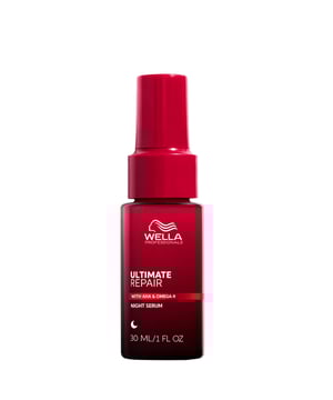 Discover the Wella Ultimate Repair Night Hair Serum, a transformative leave-in treatment that rejuvenates your hair overnight. Infused with Omega-9 and advanced polymers, this luxurious serum repairs, moisturizes, and protects your hair from night stressors like pillow friction. Experience visibly revived hair by morning, with frizz control and up to 6x smoother strands after just one night. With regular use, reduce breakage by 78% and split ends by 86%. Perfect for all hair types, this lightweight serum is your key to beautiful hair.