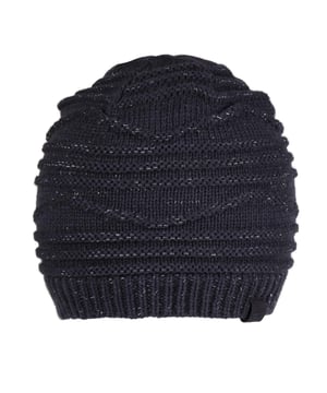 90% acryl, 10% polyester. Stof: Lurexdraad. Ontwerp: Kabelbreiwerk. Stoftechnologie: Duurzaam, waterbestendig.