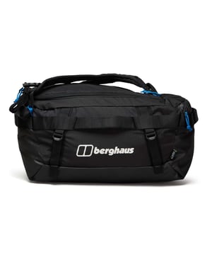 The Xodus Holdall is the ultimate bag for shifting your kit around. The Xodus Holdall is made of tougher stuff  with carbonate-coated 100% recycled nylon fabric. Throw anything you can at this travel bag. Its 360º padded grab handle makes it easy to grab the bag on the go  whilst stowable shoulder straps are ideal for carrying in comfort over longer distances.Internal pockets.Side compression which helps pack the bag down.