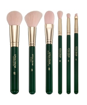 Elevate your beauty routine with the Spectrum Everyday London Travel 6 Piece Brush Set. Perfectly designed for on-the-go glamour, this versatile set includes an A03 oval foundation brush for a flawless base, a C07 complexion brush for sculpting, and an A05 cheek brush to enhance your cheeks. Blend eyeshadow effortlessly with the B06 blending brush and create defined looks with the A12 fluffy pencil. Finish your makeup with precision using the A17 angled definer for brows or eyeliner. Ideal for travel, this set is a must-have for beauty lovers.