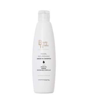 Transform your hair care routine with Beauty Works Pearl Nourishing Argan Oil Shampoo. This revitalizing formula gently cleanses away impurities while infusing your hair with the nourishing benefits of Argan Oil and Milk Protein. Experience soft, smooth hair with a luminous shine as this ultra-hydrating shampoo moisturizes and strengthens. Rich in antioxidants and essential fatty acids, Argan Oil helps restore elasticity and rejuvenate dull hair. Perfect for all hair types and safe for hair extensions, simply apply to wet hair, lather, rinse, and repeat for best results.