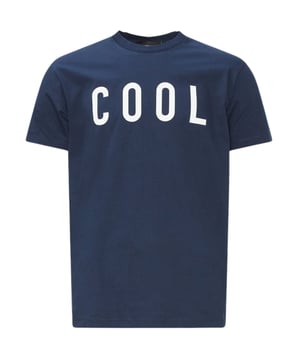 D2 Blauw T-shirt met korte mouwen, Groot pictogramlogo op de borst, 100% katoen, Gemaakt in Roemenie, Ronde hals, Normale pasvorm, True To Size, D2 Blauw T-shirt, Opgedrukt logo