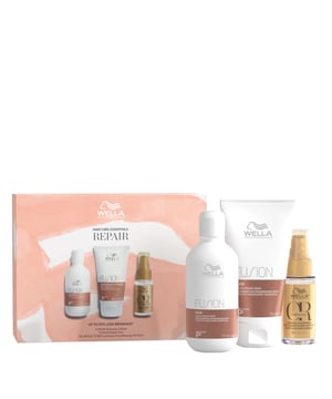 Transform your hair care routine with the Wella Professionals Fusion Travel Set, designed for silk-like softness and shine. This kit includes Wella Fusion Shampoo (100ml), Wella Fusion Mask (75ml), and Wella Oil Reflections Luminous Smoothing Oil (30ml). Each product minimizes breakage and repairs hair: the shampoo hydrates with Silksteel Fusion Technology, the mask deep-conditions with silk amino acids, and the oil infuses moisture while taming frizz. Perfect for achieving healthy, radiant hair on the go.