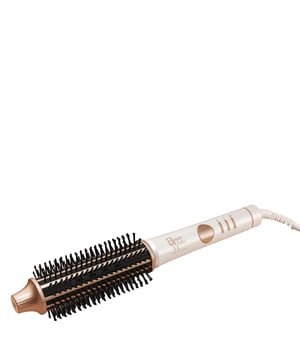 Transform your hair styling routine with the Beauty Works XXL Volume Hot Brush. This innovative tool features intelligent heat technology and an extra-long 38 mm barrel for even temperature distribution. The four ion generators release up to 5 million negative ions, reducing frizz and locking in moisture for healthier, shinier hair. Suitable for all hair types, the brush glides through dry hair, creating voluminous bounce, waves, and curls. With flexible bristles, temperature control, and a large LCD display, styling is effortless.