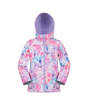 Material: Elastane, Polyester. Fabric: Bonded Fleece, Softshell. Lining: Fleece. Design: Logo, Patterned, Printed. Fabric Technology: Breathable, DWR Finish, Lightweight, Showerproof, Wind Resistant. Chin Guard, Pocket Lining. Neckline: Hooded. Sleeve-Type: Long-Sleeved. Pockets: 2 Side Pockets. Fastening: Full Zip. 3-4 Years: 22.5 in. 5-6 Years: 24 in. 7-8 Years: 26 in. 9-10 Years: 28.5 in. 11-12 Years: 30.5 in. 13 Years: 33 in.