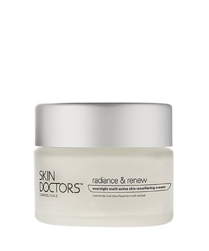 Transform your skin overnight with Skin Doctors Radiance & Renew Multi-Active Resurfacing Cream. This powerful, one-step treatment gently exfoliates the top layer of dead skin, revealing a youthful and radiant complexion. Ideal for addressing signs of aging, uneven skin texture, pigmentation, and blemishes, this cream utilizes a blend of alpha and beta hydroxy acids for a professional-grade resurfacing effect. Designed for all skin types, simply apply a thin layer before bed and wake up to rejuvenated skin. Experience the difference in your skin's clarity and brightness.