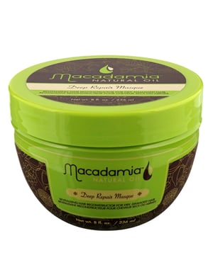 Transform dry and damaged hair with the Macadamia Deep Repair Masque. Infused with macadamia and argan oil, this treatment nourishes and rejuvenates, restoring elasticity and shine. Enhanced with tea tree oil, chamomile, aloe, and algae extracts, it conditions deeply, leaving hair soft and healthy. For best results, apply to clean, wet hair and let penetrate for up to 7 minutes before rinsing. Use up to twice a week for revitalised hair. PETA certified cruelty-free.