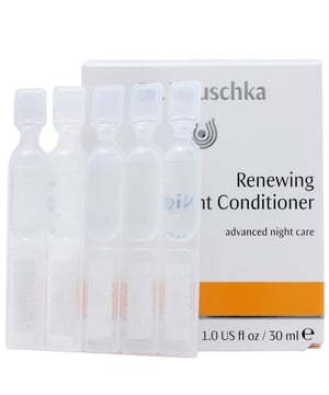 Experience the power of nature with Dr. Hauschka's Renewing Night Conditioner. This 100% natural and organic skincare solution is designed to enhance your skin's natural renewal process while you sleep. Free from synthetic fragrances, dyes, and preservatives, it is perfect for sensitive skin and has not been tested on animals. The unique formulation includes rhythmically prepared plant extracts such as witch hazel, madonna lily, and rose, which work together to cleanse, balance, and rejuvenate your skin overnight. For optimal results, use for 28 consecutive days as a toner replacement, applying 2 ampoules each evening to your face, neck, and décolleté. Transform your nighttime routine and wake up to refreshed, vibrant skin.