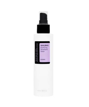 Revitalize your skin with COSRX AHA/BHA Clarifying Treatment Toner. This toner contains 10% Apple Fruit Water (AHA) and 10% Willow Bark Water (BHA) to gently exfoliate dull skin and remove dead skin cells. It helps prevent whiteheads and blackheads, revealing a clearer and brighter complexion over time. Ideal for combination skin, this vegan and cruelty-free toner is dermatologically tested and free from parabens, sulfates, phthalates, and alcohol. For best results, apply after cleansing and follow with sunscreen SPF 30 or higher. Avoid contact with eyes and do not use on damaged skin.