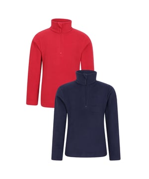 Fabric: Microfleece. Design: Logo. Fabric Technology: Breathable, Lightweight, Quick Dry, Soft. Neckline: Collared. Sleeve-Type: Long-Sleeved. Fastening: Half Zip, Pull Over. 13 Years: 33 in. 2-3 Years: 21.5 in. 3-4 Years: 22.5 in. 5-6 Years: 24 in. 7-8 Years: 26 in. 9-10 Years: 28.5 in. 11-12 Years: 30.5 in.