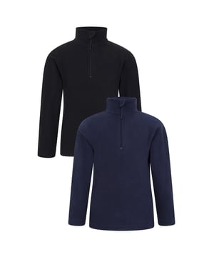 Fabric: Microfleece. Design: Logo. Fabric Technology: Breathable, Lightweight, Quick Dry, Soft. Neckline: Collared. Sleeve-Type: Long-Sleeved. Fastening: Half Zip, Pull Over. 13 Years: 33 in. 2-3 Years: 21.5 in. 3-4 Years: 22.5 in. 5-6 Years: 24 in. 7-8 Years: 26 in. 9-10 Years: 28.5 in. 11-12 Years: 30.5 in.