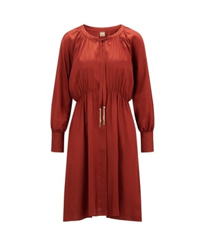 100% viscose. Geschikt voor: Losse. Ontwerp: Eenvoudig. Halslijn: Ronde Hals, Strikhals. Mouwtype: Met lange mouwen. 8 UK: 32 in. 12 VK: 35 in.
