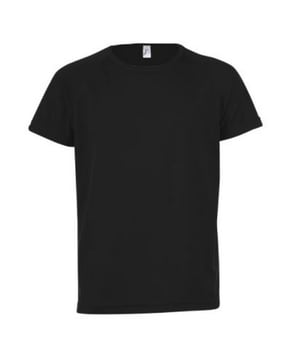 Getextureerde, ademende stof. Droge pasvorm. Zelfstofgebonden halslijn. Raglanmouwen. Dubbele naaldmouwen en zoom. Valstaart. Materiaal: 100% polyester. Gewicht: 140 gsm. Hoogte (cm): 6 yrs- 106-116cm, 8 yrs- 118-128cm, 10 yrs- 130-140cm, 12 yrs 142-152cm.