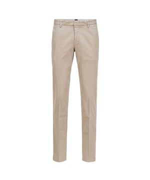 98% Baumwolle, 2% Elastan. Gewebe: Stretch, Twill. Design: Unifarben. Haken und Ösen, Hosenschlitz mit Reißverschluss. Gürtelschlaufen. Nachhaltigkeit: Aus verantwortungsbewusst bewirtschafteten Quellen.
