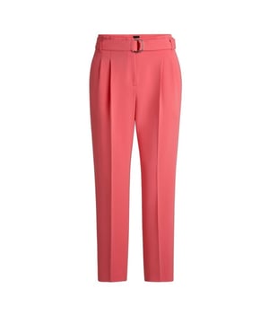 69% Triacetaat, 31% Polyester. Stof: Cellulose, Vezel. Ontwerp: Eenvoudig. Sluiting: Knoop, Ritsgat. Stoftechnologie: kreukherstellend. Riemlussen, Enkele plooi vooraan, Taps toelopende pijpen. Zakken: 1 ingezette zak, katoenen zak, 1 zijzak. Taille: Getailleerde taille, hoog oplopend. Geschikt: Regelmatig.