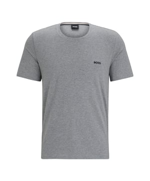95% Baumwolle, 5% Elastan. Gewebetechnik: Stretch. Design: Gesticktes Logo. Rundhalsausschnitt. Kurzärmlig. L: 104 cm. XL: 108 cm.