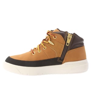 Obermaterial: Leder. Marke: Timberland. Futterstoff: ReBOTL-Material, Recyceltes PET Plastik. Einlegesohle: Ortholite-Sohle. Mittelsohle: EVA (Ethyl-Vinylacetat). Laufsohle: Gummi. Ösen: 5. Gewebetechnik: ReBOTL-Material. Absatz: Flach. Knöchelhoch. Design: Kontrast Detail, Logo. Zehenstil: Rund. Zum Schnüren, Reißverschluss.