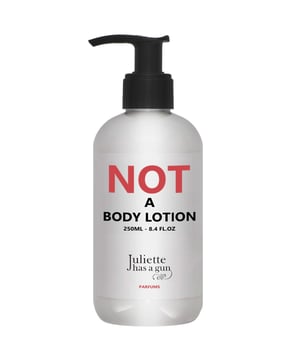 Experience the elegance of Juliette Has a Gun's Not a Body Lotion, infused with the iconic scent of 'Not a Perfume'. This luxurious body lotion combines nourishing glycerin, Capric triglyceride, and shea butter to deeply hydrate and rejuvenate your skin. Perfect for women who appreciate minimalist beauty, this lotion leaves your skin feeling soft and delicately scented. Easy to apply, simply massage onto your body for a refreshing experience. Indulge in this new addition to your bath and body routine, available in a convenient 250ml size.