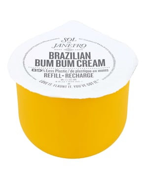 Revitalize your skin with Sol de Janeiro's Brazilian Bum Bum Cream Refill, specially formulated to enhance your curves. This luxurious cream features fast-absorbing cupuaçu butter for deep hydration, essential fatty acids for a silky smooth finish, and powerful antioxidants from guaraná extract and açaí oil that protect against environmental stressors. Enriched with Brazil nut oil for added nourishment, this cream leaves your skin glowing and radiant. Experience the irresistible Cheirosa '62 fragrance, a delicious blend of pistachio, salted caramel, and vanilla. Ideal for all skin types, this vegan, cruelty-free, gluten-free, and paraben-free cream is perfect for use on the bum, legs, tummy, arms, and more. Pamper yourself with the ultimate body care solution!