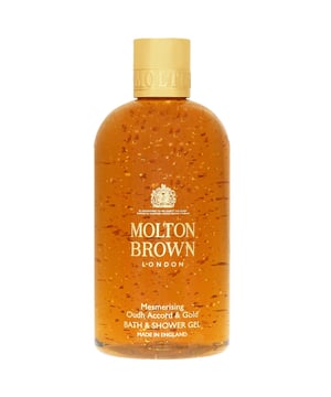 Indulge in the luxurious experience of Molton Brown's Mesmerising Oudh Accord & Gold Bath & Shower Gel. This unisex gel refreshes and purifies your skin while enveloping you in a captivating fragrance blend of cinnamon leaf, nutmeg, bergamot, elemi, myrrh, black tea, oudh, vetiver, and honey. Perfect for daily use, it transforms your bathing routine into a spa-like experience. Trust in Molton Brown, a cruelty-free brand approved by Leaping Bunny, to provide you with high-quality bath essentials. Enjoy the richness of this 300 ml gel and elevate your body care today.
