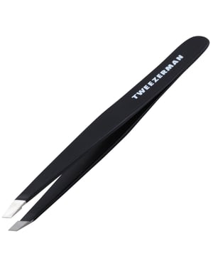Transform your brow game with the award-winning Tweezerman Slant Tweezers in Midnight Sky. Designed for precision, these tweezers feature perfectly aligned, hand-filed slanted tips that effortlessly grab every hair for flawless shaping. Made from durable stainless steel, they are easy to clean and built to last. For best results, warm your skin with a hot shower or washcloth before tweezing, and always tweeze in the direction of hair growth to minimize breakage. Finish by closing pores with cold water or astringent for a smooth finish. Elevate your grooming routine with Tweezerman.