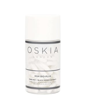 Discover Oskia Supplements MSM Bio-Plus, a blend of pure MSM and black pepper extract that supports skin health and boosts the immune system. It helps reduce fine lines and pigmentation while promoting healthy skin, hair, nails, and joints. Ideal for women looking to enhance their beauty routine. Recommended dosage: Take two capsules in the morning and two in the evening with food. Caution: Not suitable for children, pregnant or nursing women, or those on medication without medical advice. Do not exceed the recommended intake.