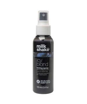Transform your blonde or lightened hair with milk_shake Icy Blonde Toning Spray. This innovative no-rinse formula features a unique black pigment that effectively neutralizes unwanted brassy, yellow, and orange tones, leaving your hair looking vibrant and healthy. Not only does it tone your hair beautifully, but it also detangles and enhances manageability for a smooth finish. Ideal for women seeking to maintain their blonde brilliance, this 100ml spray is a must-have addition to your hair care routine.
