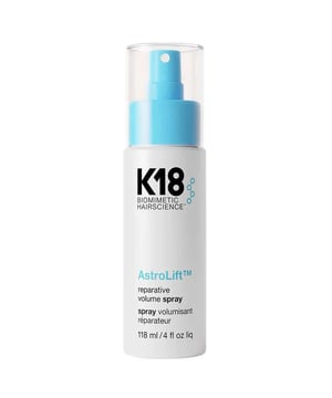 Discover the K18 Biomimetic Hairscience AstroLift Reparative Volume Spray, a revolutionary lightweight mist designed to elevate your hair care routine. This 118ml volume spray lifts roots and thickens strands, all while repairing damage over time with the power of K18PEPTIDE. Enjoy fuller, softer, and more resilient hair without the stiffness. Perfect for fine or fragile hair, it delivers long-lasting, natural-looking volume. Plus, it's cruelty-free and vegan-friendly, making it an ethical choice for your beauty regimen.