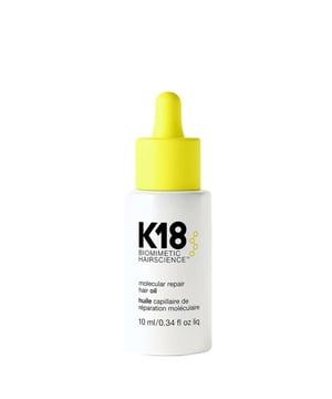 Transform your hair with K18 Biomimetic Hairscience Molecular Repair Hair Oil. This 10ml lightweight formula softens, smooths, and strengthens your hair in a single step. Infused with K18PEPTIDE, nourishing oils, and squalane, it effectively targets damage that causes frizz while enhancing shine and offering heat protection. Ideal for use on damp or dry hair, it effortlessly tames flyaways and revitalizes vibrancy without weighing your hair down. Perfect for all hair types, this cruelty-free and vegan-friendly oil is a must-have for your hair care routine.