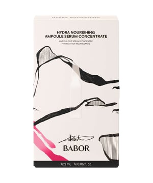 Experience the ultimate hydration with the BABOR Hydra Nourishing Ampoules Set. This unisex treatment series transforms your skin in just 7 days, leaving it optimally moisturized and nourished. The Hydra Plus ampoule features low-molecular hyaluronic acid and ProVitamin B5 for instant hydration, while the Nutri Restore ampoule provides a powerful blend of micronutrients for healthy, glowing skin. Ectoin strengthens your skin barrier, and nourishing squalane and argan oil enhance suppleness. Set includes 4 x 2ml Nutri Restore and 3 x 2ml Hydra Plus ampoules.