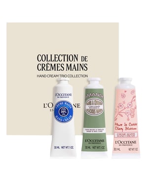 Experience the ultimate hand care with the L'OCCITANE Essential Hand Cream Trio Gift Set. This luxurious collection features three of L'OCCITANE's most popular hand creams: Shea Butter for deep nourishment, Almond for silky smoothness, and Cherry Blossom for a delightful floral scent. Each 30ml cream is perfect for keeping your hands soft and hydrated throughout the day. Ideal for gifting or treating yourself, this set is a must-have for anyone who values quality skincare. Enjoy the nourishing benefits of nature with L'OCCITANE.