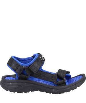 Upper: Neoprene, PU (Polyurethane), Recycled Materials. Outsole: Traction Grip. 360 Degree Comfort, Lightweight, Triple Strap. Flat. Design: Contrast, Logo. Toe Style: Open. Fastening: Touch Fastening.