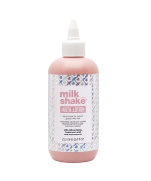 Transform your hair with the Milk_shake Insta Lotion Liquid Mask, a luxurious treatment enriched with nourishing milk proteins, hydrating hyaluronic acid, and revitalizing lemon and blueberry extracts. This lightweight, liquid formula effortlessly detangles and hydrates, delivering instant shine while combating frizz. Perfect for color-treated, chemically-treated, or dry hair, this mask smooths porosity and seals cuticles for a mirror-like finish. Simply apply to damp hair after cleansing, let it work for a few seconds, and rinse for beautifully soft, radiant hair!