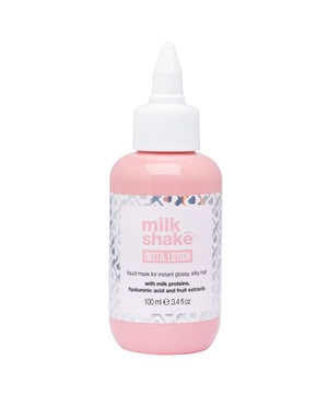 Transform your hair with the milk_shake Insta Lotion Liquid Hair Mask. This luxurious treatment is enriched with milk proteins, hyaluronic acid, and natural extracts of lemon and blueberry. In moments, it detangles, hydrates, and adds a brilliant shine while effectively reducing frizz. Its lightweight liquid formula is effortless to apply, helping to smooth hair porosity and seal cuticles for a stunning, mirror-like finish. Ideal for all hair types, including color-treated and dry hair. Simply apply to damp hair, focusing on the lengths and ends, leave for a few seconds, and rinse thoroughly.