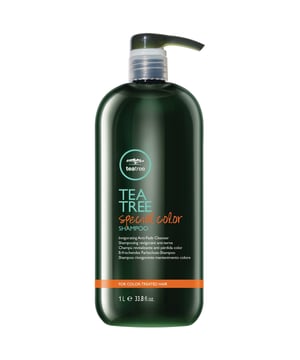 Discover the refreshing power of Paul Mitchell Tea Tree Special Color Shampoo, designed to cleanse away daily impurities while enhancing your hair's vibrancy. Infused with unique rooibos tea botanicals, this shampoo helps protect your color from fading and environmental damage. Simply apply a small amount to damp hair, lather, and rinse for a revitalizing wash. Enjoy the invigorating scents of tea tree oil, peppermint, and lavender. This color-safe, vegan, paraben-free, and gluten-free formula also provides UV protection, ensuring your hair stays radiant and healthy.
