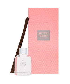 Transform your space with the Molton Brown Delicious Rhubarb & Rose Aroma Reeds. This luxurious diffuser creates a welcoming atmosphere filled with delightful gourmand fragrances. Experience the invigorating notes of grapefruit, yuzu, and lemongrass that awaken the senses, followed by the sweet heart of rhubarb, rose, and spearmint. The warm base of vanilla, musk, and spun sugar provides a comforting finish. Simply let the reeds absorb the scented oil and place them in a central location to enjoy the captivating aroma. Elevate your home with this cruelty-free, elegant diffuser.