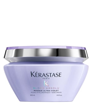 Verwandeln Sie Ihr blondes Haar mit der Kérastase Blond Absolu Ultra-Violet Maske, die speziell für natürliches, aufgehelltes oder gesträhntes kühles blondes Haar entwickelt wurde. Diese reichhaltige lila Maske neutralisiert effektiv unerwünschte gelbe Farbtöne und Brassigkeit, während sie Ihrem Haar tiefe Hydratation und Wiederherstellung bietet. Angereichert mit Hyaluronsäure und Edelweißblüte schützt sie vor täglicher Oxidation und Verschmutzung. Verwenden Sie diese nicht abfärbende Maske wöchentlich für strahlendes, leuchtendes blondes Haar. Tragen Sie sie einfach auf gewaschenes, handtuchtrockenes Haar auf, lassen Sie sie 5 bis 10 Minuten einwirken und spülen Sie sie gründlich aus für atemberaubende Ergebnisse.