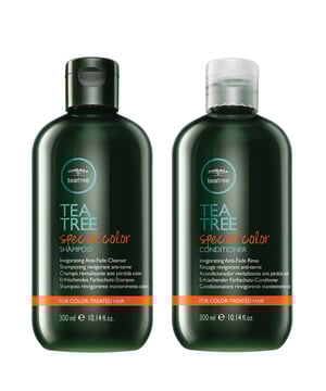 Discover the rejuvenating power of the Paul Mitchell Tea Tree Special Color Shampoo & Conditioner Set. This duo features a 300ml shampoo that cleanses away impurities while protecting your hair color with rooibos tea botanicals. Experience vibrant, lustrous hair with invigorating tea tree oil, peppermint, and lavender. The matching 300ml conditioner moisturizes and detangles, leaving your hair healthy and manageable. Both products are paraben-free, vegan, gluten-free, and color-safe, making them ideal for all hair types. Elevate your hair care routine with this essential set.