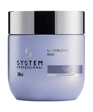 Transform your blonde hair with the System Professional LuxeBlond Hair Mask, expertly designed to reduce breakage by up to 99%. This regenerating formula not only strengthens your hair from within but also instantly neutralizes unwanted brassy and yellow tones, achieving the perfect cool blonde look. Infused with LipidCode Complex and violet pigments, it revitalizes and nourishes your blonde strands, enhancing their natural beauty. Suitable for women, this 200ml hair mask is a must-have for anyone seeking luxurious, healthy blonde hair.