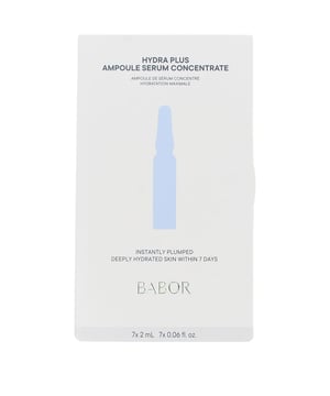 Experience ultimate hydration with BABOR Hydra Plus Ampoules, formulated for dry skin. This powerful serum concentrate delivers an immediate moisture boost, visibly plumping the skin and reducing fine lines and wrinkles caused by dehydration. Enriched with hyaluronic acid, marine sugar from red algae, and Provitamin B5, these ampoules nourish and protect your skin's moisture barrier. Ideal for use after cleansing, simply apply the serum to your face, neck, and décolleté for optimal results. Embrace effective skincare with BABOR's single-use ampoules.