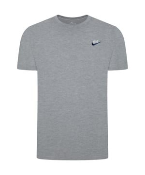 Update your everyday essentials with the men's Core T-Shirt from Nike.
Coming in a versatile Dark Grey Heather shade, this regular-fit tee is crafted from soft, lightweight cotton for all-day comfort. It features a ribbed crew neck and short sleeves, delivering a timeless silhouette. Finished with the iconic Nike Swoosh logo on the chest for a signature touch.
