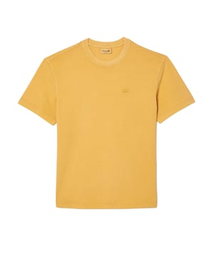 100% Katoen. Stof: Jersey, Natuurlijk geverfd. Ontwerp: Geborduurd logo, Tweekleurig. Halslijn: Geband, Ronde Hals, Geribd. Type mouw: Geribd, Korte mouwen. Drop Shoulder. Geschikt: Regelmatig. XS: 34 in. S: 37 in.