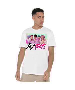 100% ringgesponnen katoen. Stof: Halfzwaar, Voorgekrompen, Weefsel. Ontwerp: Foto, Tekst. Personages: Saja Boys. Hals: Crew Neck. Mouwtype: Korte mouwen. Zoom: Recht. Stoftechnologie: Ademend. Tagless. 100% Officieel Gelicentieerd. Geschikt: Regelmatig. S: 36 in. M: 40 in. L: 44 in. XL: 48 in. XXL: 52 in. 3XL: 56 in. 4XL: 60 in. 5XL: 64 in.