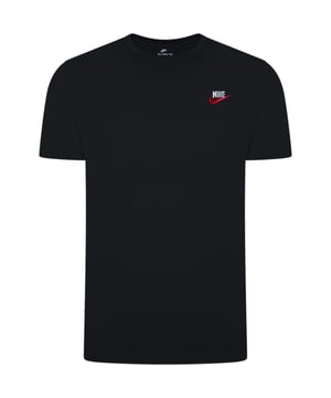 Update your everyday essentials with the men's Core T-Shirt from Nike.
Coming in a classic Black colourway, this regular-fit tee is crafted from soft, lightweight cotton for all-day comfort. It features a ribbed crew neck and short sleeves, delivering a timeless silhouette. Finished with the iconic Nike Swoosh logo on the chest for a signature touch.