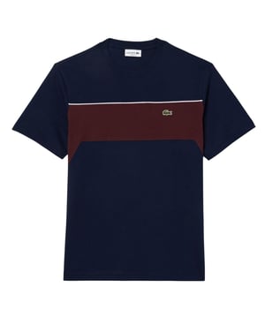 Materiaal: Katoen. Stof: Jersey. Ontwerp: Colour Block, Contraststreep, Logo. Halslijn: Crew Neck, Ribbed. Mouwtype: Korte mouwen. Geschikt: Regelmatig. XS: 36 in. S: 38 in.