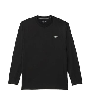 92% Polyester, 8% Elastaan. Stof: Jersey, Stretch. Ontwerp: Effen, Siliconenembleem. Halslijn: Crew Neck, Ribbed. Mouwtype: Raglan met lange mouwen, Raglan met lange mouwen. Stoftechnologie: Quick Dry, Ultra Dry. Zijdelingse ventilatieopening. Geschikt voor: Slank. S: 36,5 in. M: 39 in. XL: 44,5in.