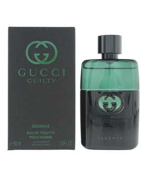 Gucci Guilty Pour Homme Essence Eau de Toilette is an Aromatic Fougere fragrance for men. Launched in 2024, this refined scent is best suited for the warmer seasons and ideal for daytime wear. It offers a clean and contemporary blend of aromatic herbs, radiant florals, and earthy woods, creating a sophisticated and effortlessly stylish fragrance. 

The fragrance opens with a fresh burst of lavender, complemented by the subtle spice of coriander, introducing a smooth and invigorating start. The heart reveals the luminous pairing of orange blossom and neroli, lending a citrusy floral elegance that is both bright and modern. The base settles into a warm and grounding fusion of patchouli and cedar, delivering a woody and masculine trail with a lasting impression.  

Ideal for those who appreciate fresh, aromatic, and modern fougère compositions, Gucci Guilty Pour Homme Essence is a confident and polished scent, housed in a classic sleek black bottle with green coloured glass that reflects its vibrant and contemporary character.  

Top Notes: Lavender, Coriander. 
Middle Notes: Orange Blossom, Neroli. 
Base Notes: Patchouli, Cedar.  

How to Apply: Apply it to your body's warmest points, such as the crease of your elbows and wrists, to intensify the longevity of the fragrance. Avoid rubbing after application, as this will reduce the longevity of the fragrance. 

For wrist application, apply the fragrance after hand washing.