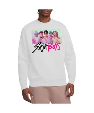 50% Katoen, 50% Polyester. Ontwerp: Foto, Tekst. Personages: Saja Boys. Stoftechnologie: Ademend. Mouwtype: Met lange mouwen. Manchet: Ribbel. Tagless. Bevestiging: Trek aan de achterkant. 100% Officieel Gelicentieerd. S: 40 in. M: 44 in. L: 48 in. XL: 50 in. XXL: 54 in.