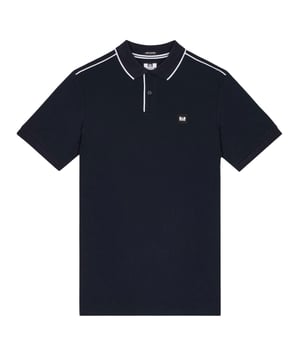 100% Baumwolle. Design: Gesticktes Logo, Unifarben. Knopfverschluss, Zum Überziehen. Knopfleiste mit zwei Knöpfen, Knöpfe mit Logo, Kontrastpaspel, Kontrastiert. Jerseyware, gerippt, Schaftrand zum Umklappen. Bündchen: Jerseyware, gerippt. Kurzärmlig. M: 102 cm. L: 112 cm. XL: 121,92 cm.